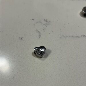Silver Heart Nana Charm